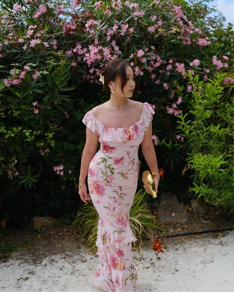 tree of life pink dress Quilt Midi Dress: Exquisite & Elegant high returning aw25 Size:XS (Fits Size 0-2) Do not bleach A Disney prom dress