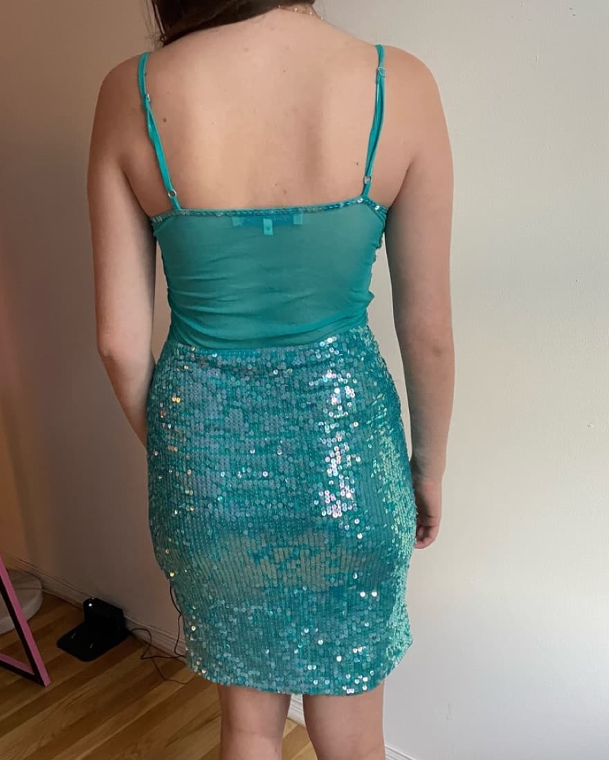 Blu charme di Marella silk sequined dres - Image 2