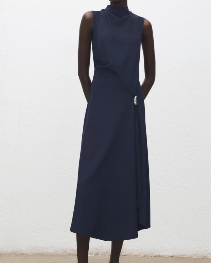 Blue Midi Dress - Image 1