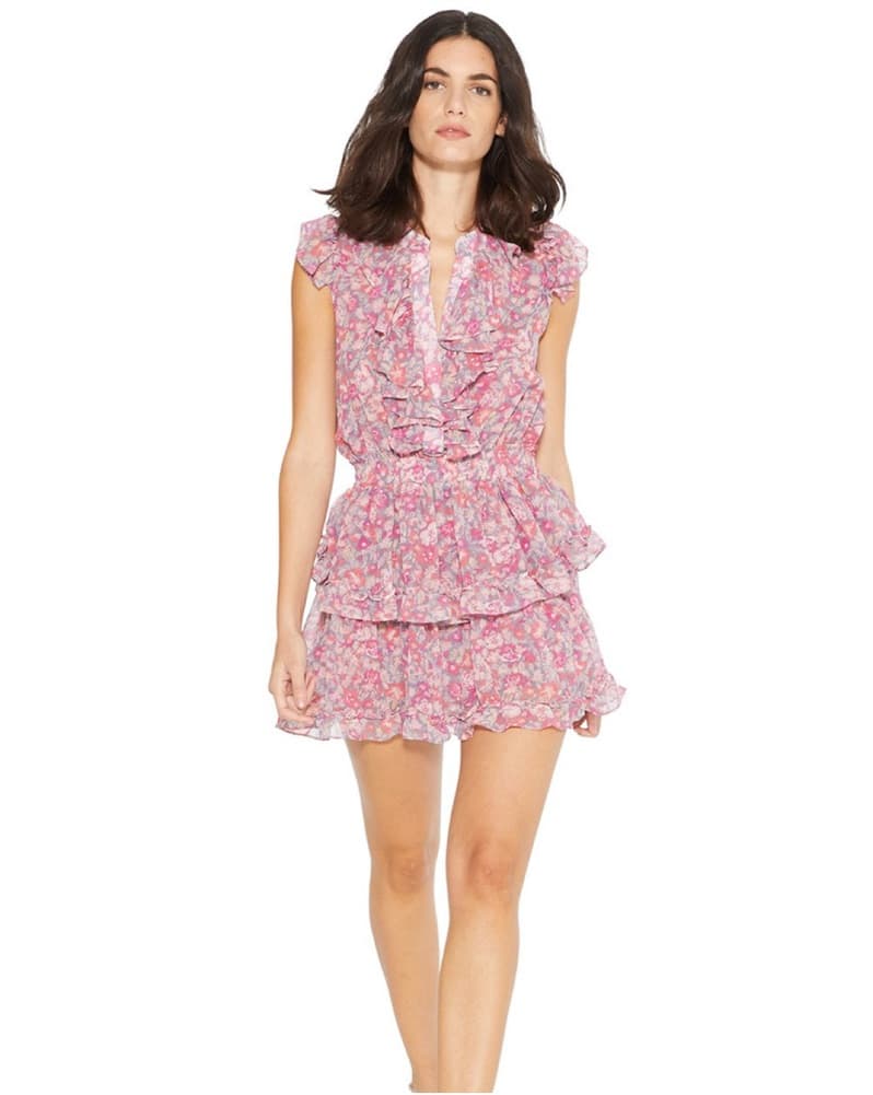 Misa Marnie Dress In Lilac Floral - Image 1