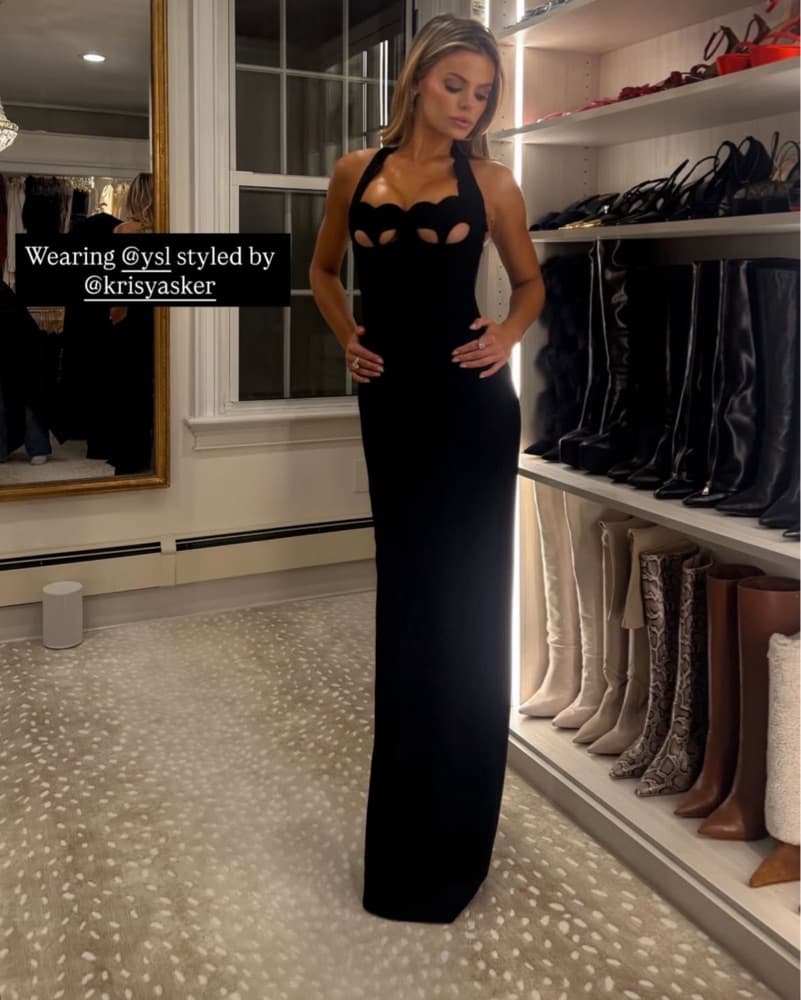 Halter Scalloped Cut Out Gown - Image 2