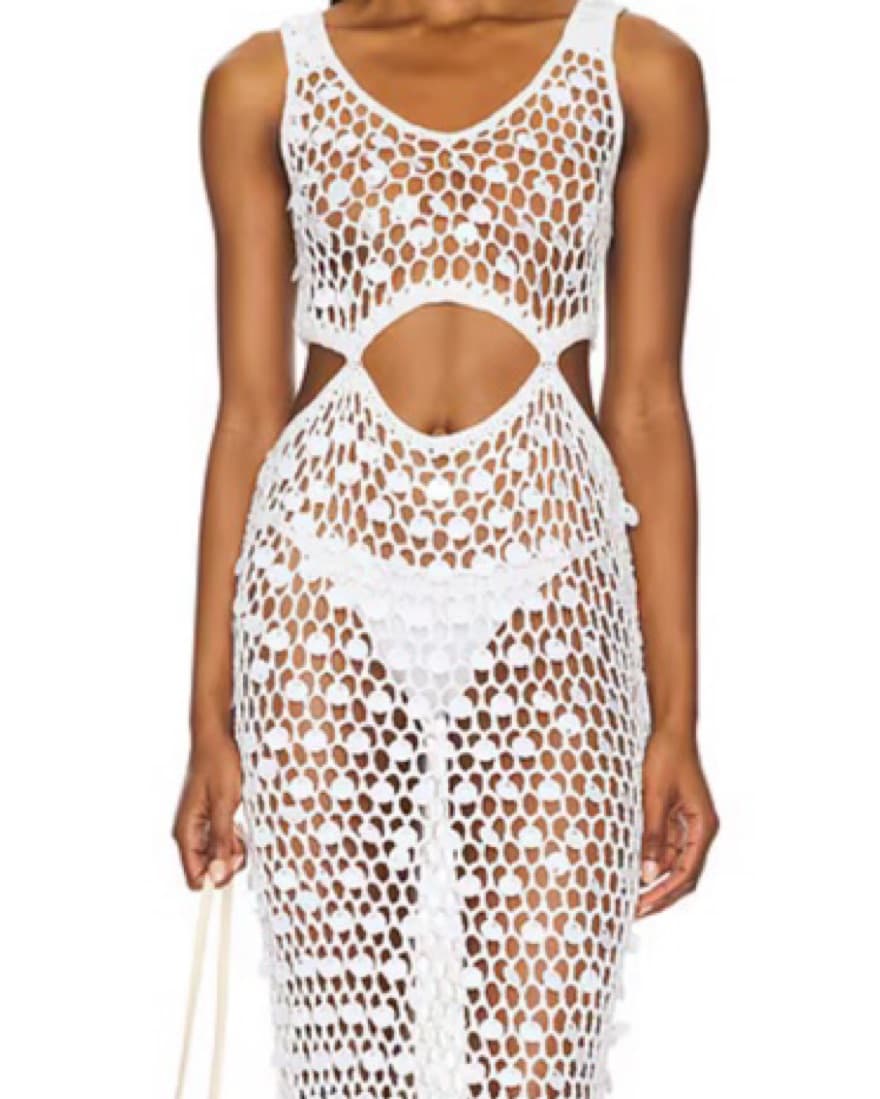 Superdown Elena Maxi Dress in White - Image 1
