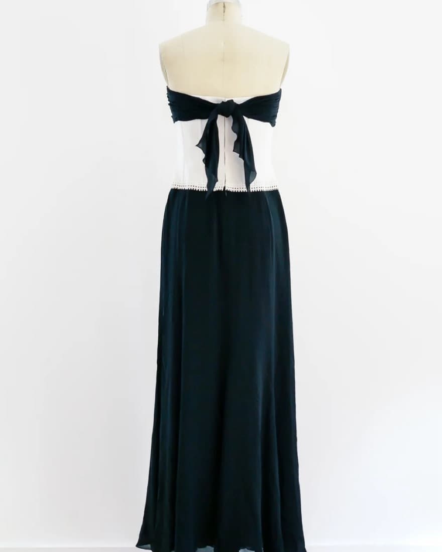 Vintage Chanel 1995 Corset Gown - Image 4