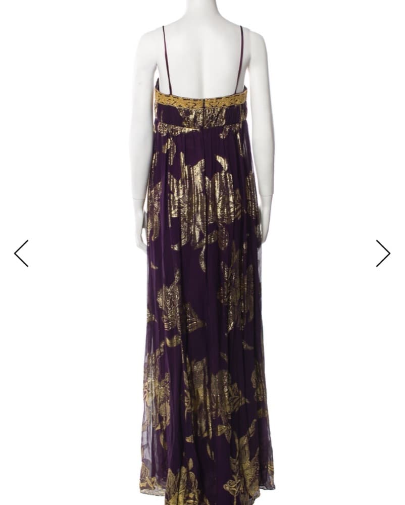 Aidan Mattox Silk Tent Dress - Image 3