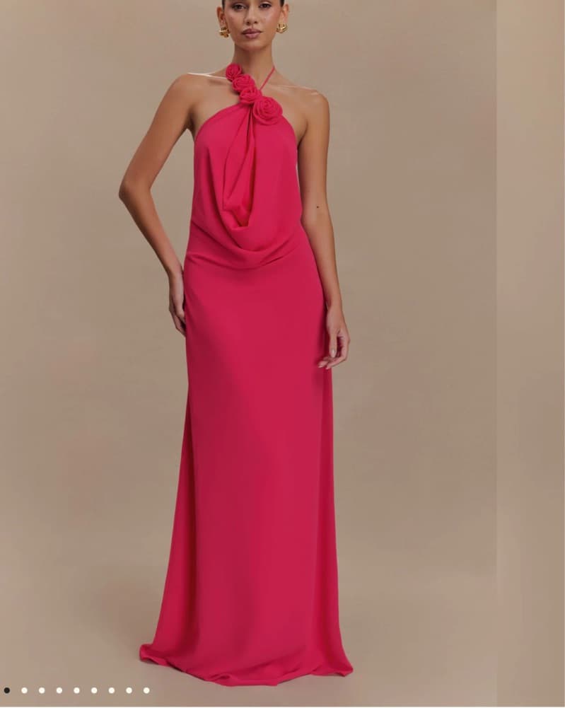 Meshki Pink Maxi Dress - Image 1