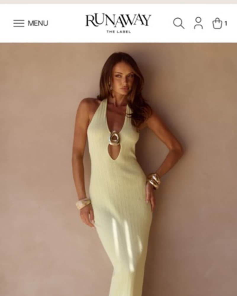 Runaway The Label Yellow Dress - Image 2