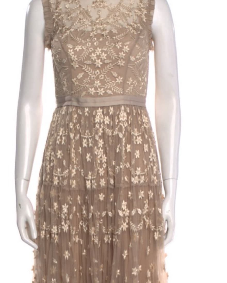 Needle & Thread Embroidered Lace Dress - Image 1