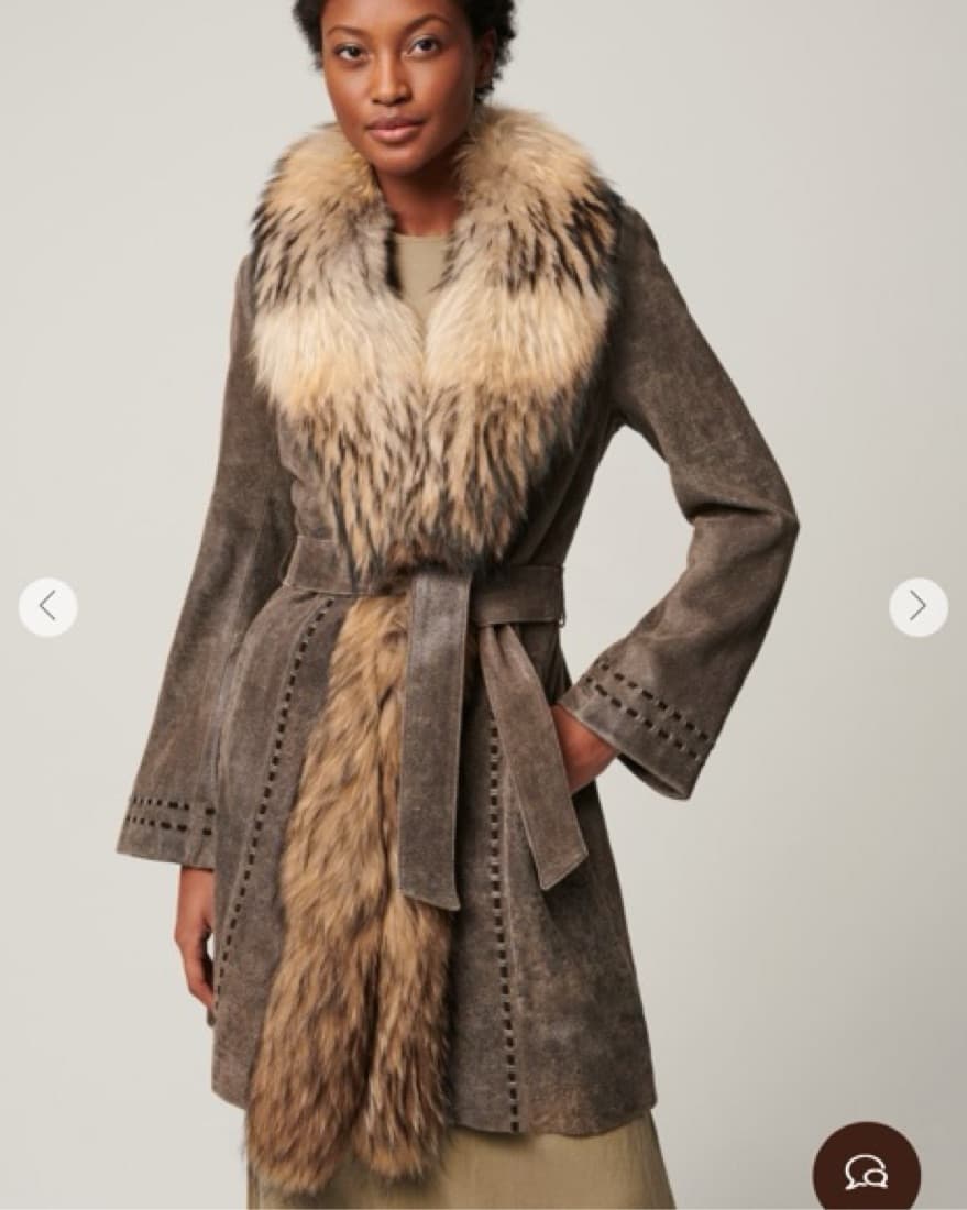 Overland Leather And Fur Coat  - Image 4
