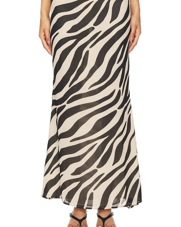Zebra Print Skirt - Image 1