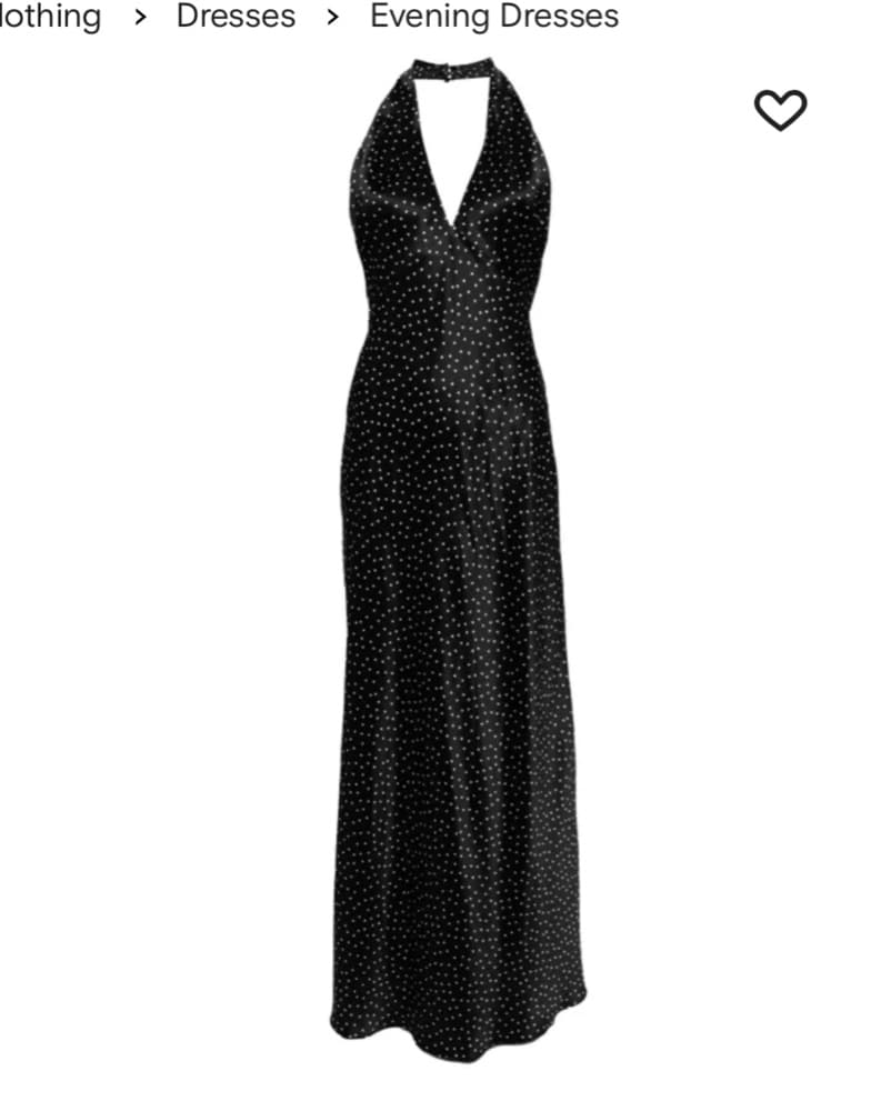 Elegant Polka Dot Silk Maxi Dress - Image 3