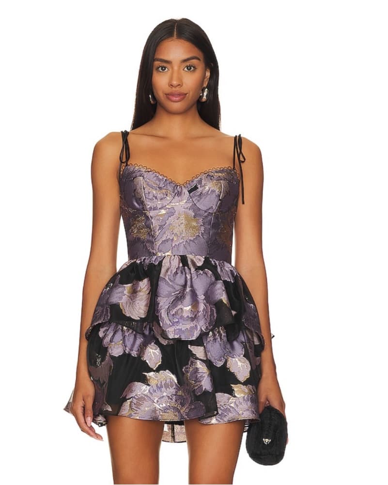 Katie May Purple Black Cocktail Dress - Image 2