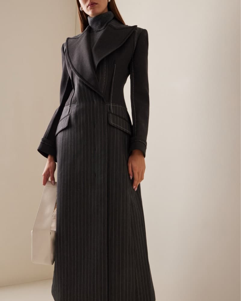 Simkhai Sculpted Long Coat - Image 1