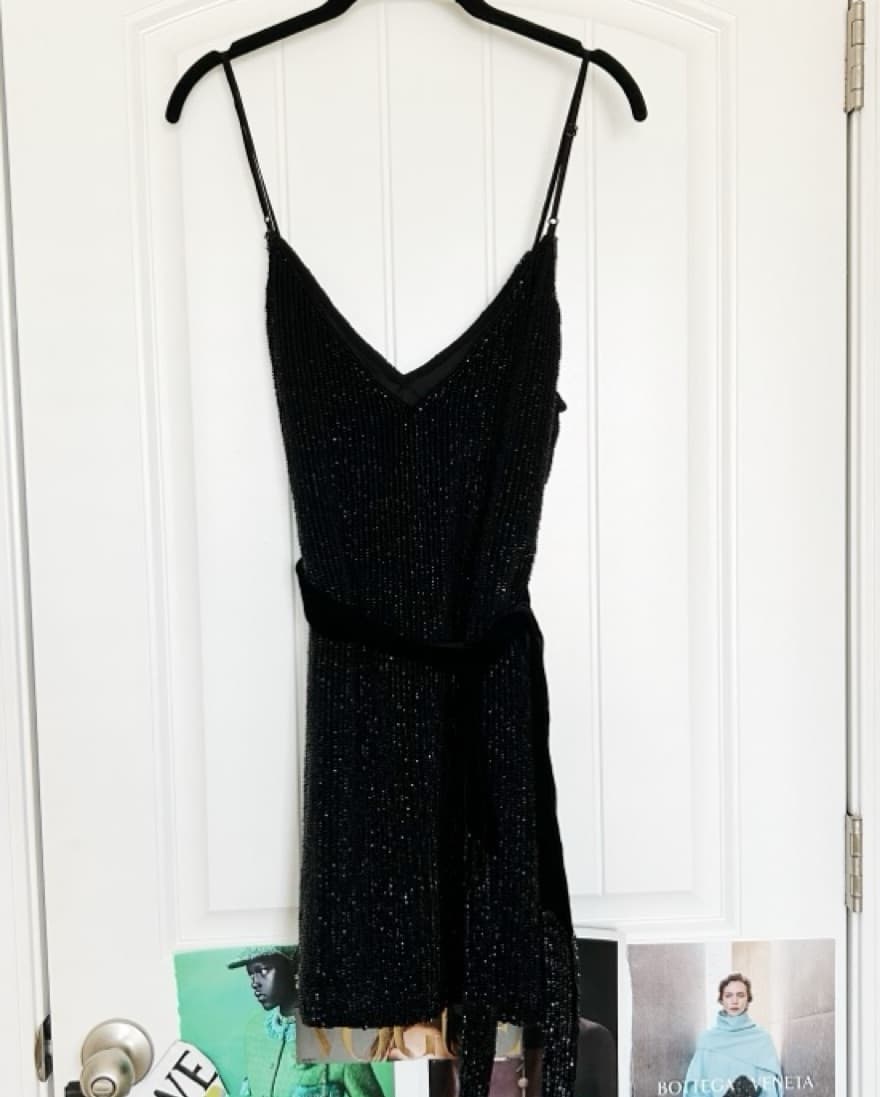 NWT Retrofete Velvet Sequined Mini Dress - Image 2