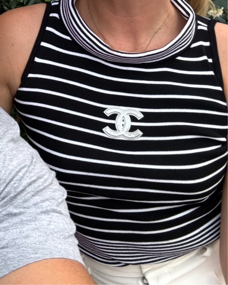Chanel Striped Tank Top  - Image 4