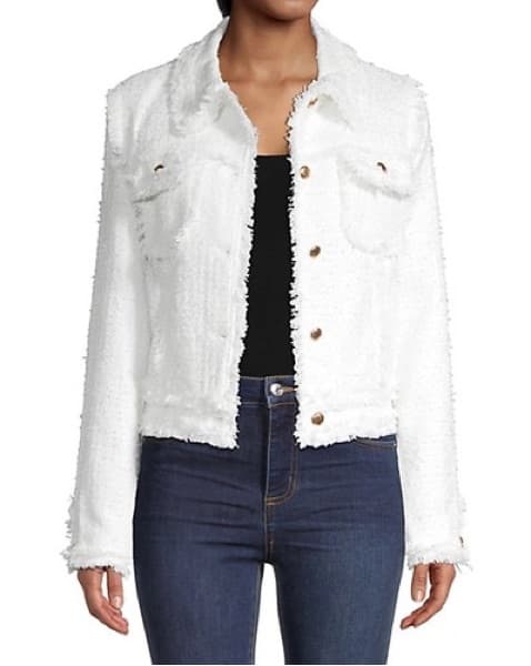 DH New York White Tweed Jacket  - Image 1