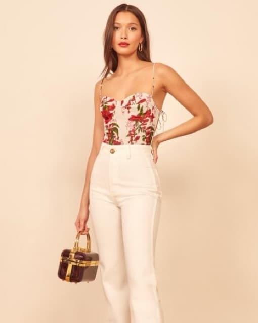 Reformaiton Liza Top Georgette  - Image 3