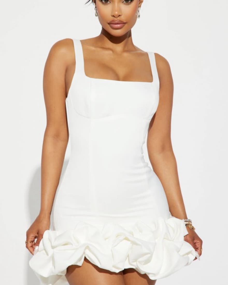 Sienna Satin Mini Dress - Image 2