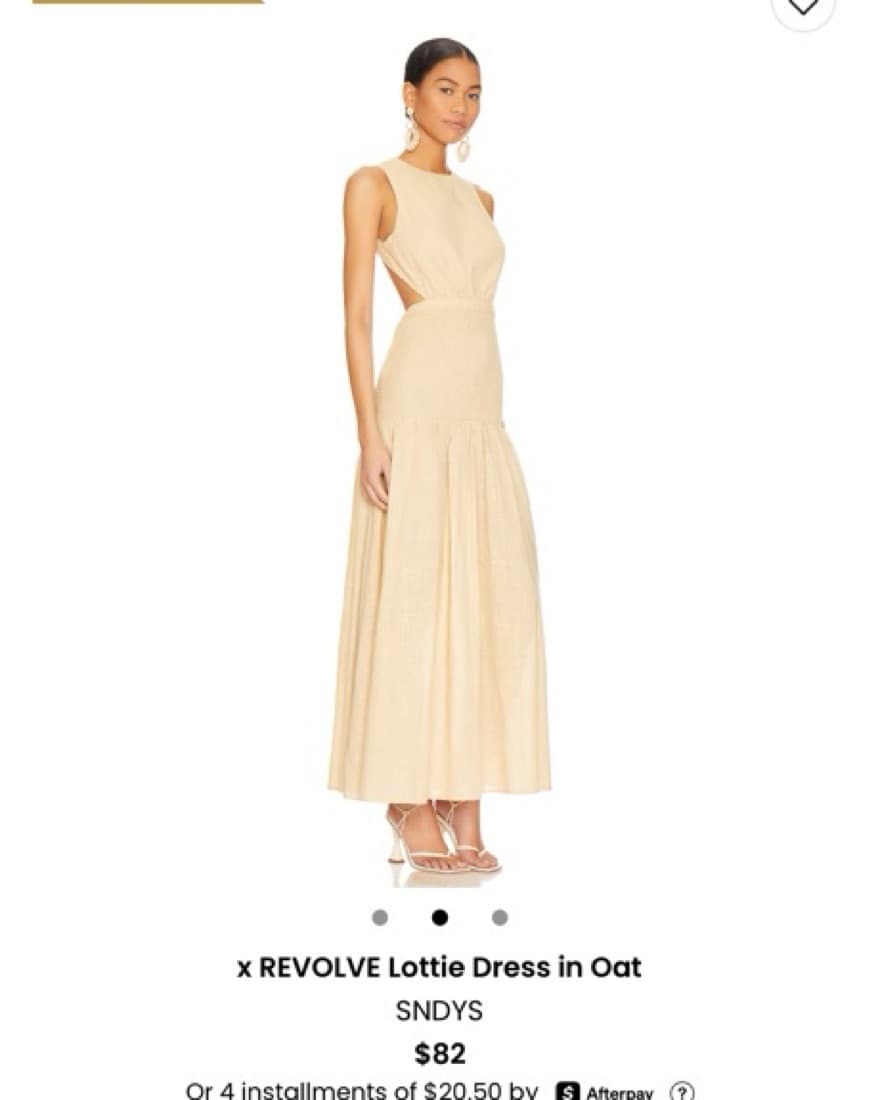 Revolve Lottie Dress In oat  - Image 1