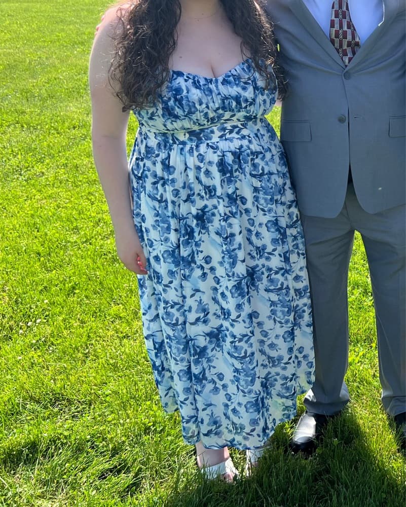 blue floral abercrombie dress - Image 2