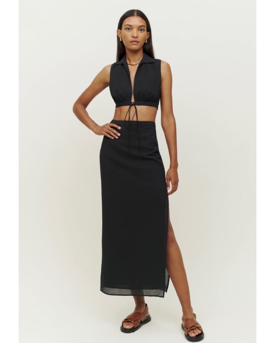 Reformation Two-piece Linen Maxi Set - Image 1