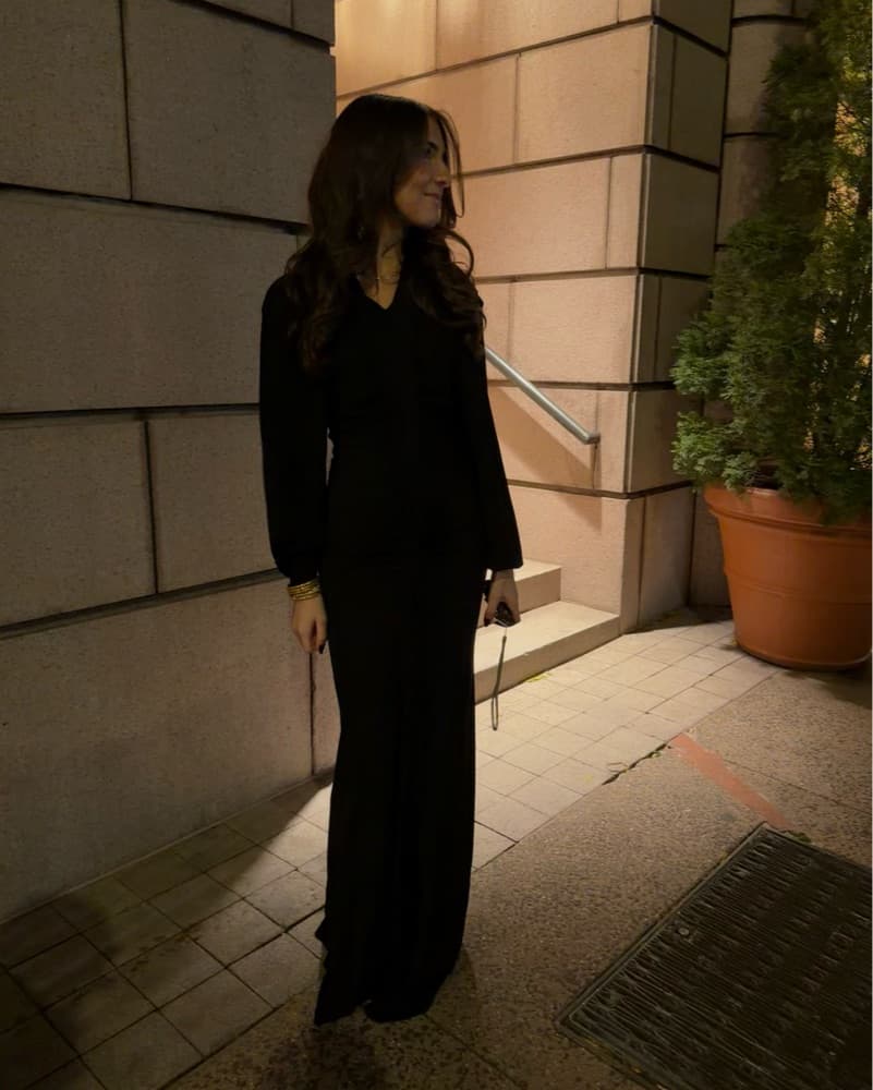 SELF PORTRAIT black Maxi Modest Gown - Image 2