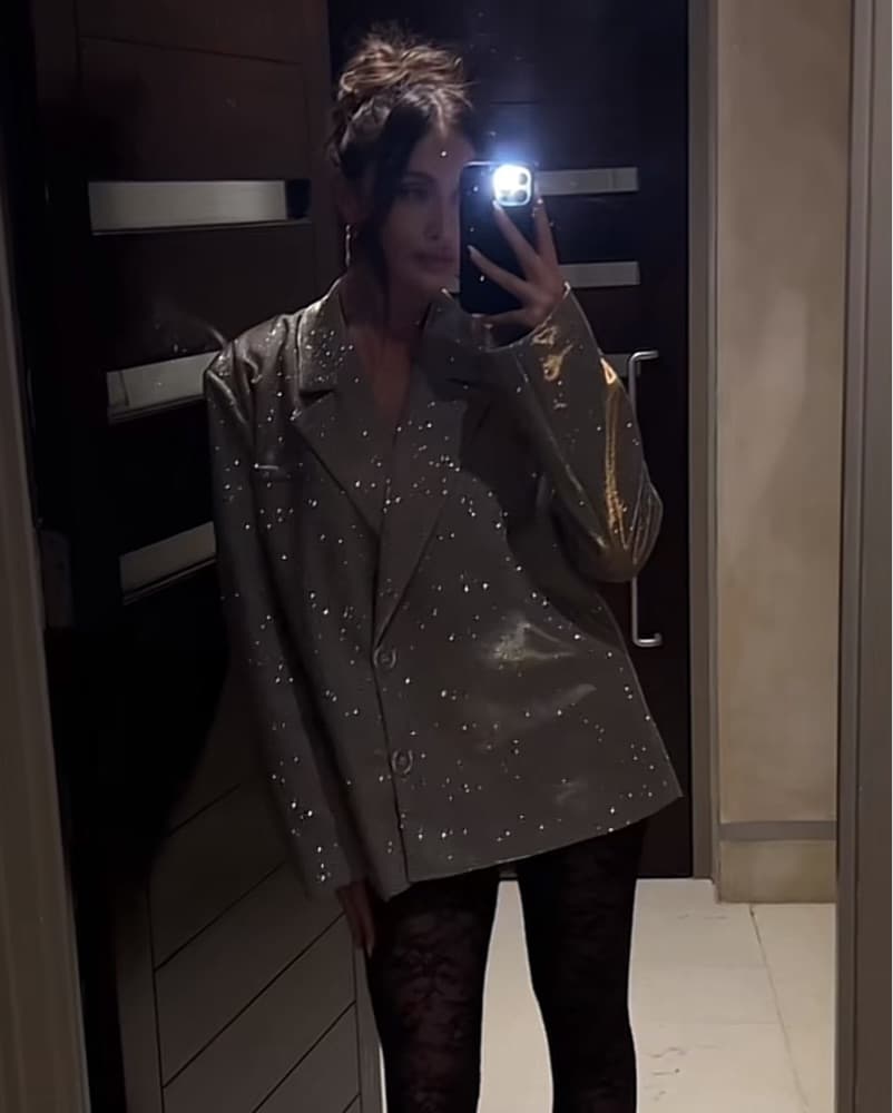 Silver Glitter Paloma Blazer - Image 3