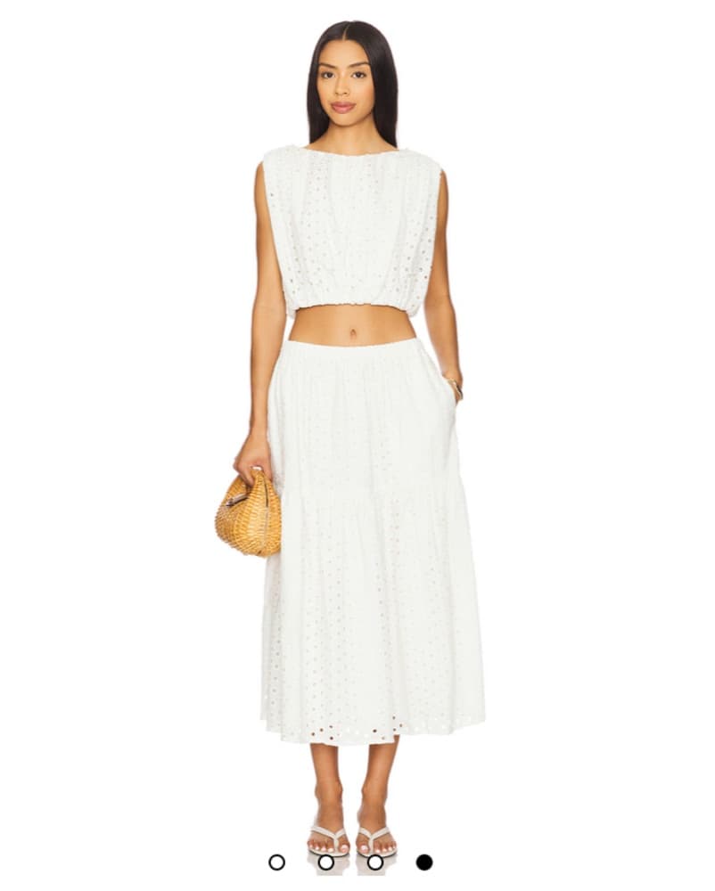 ASTR The Label White Eyelet Set - Image 3