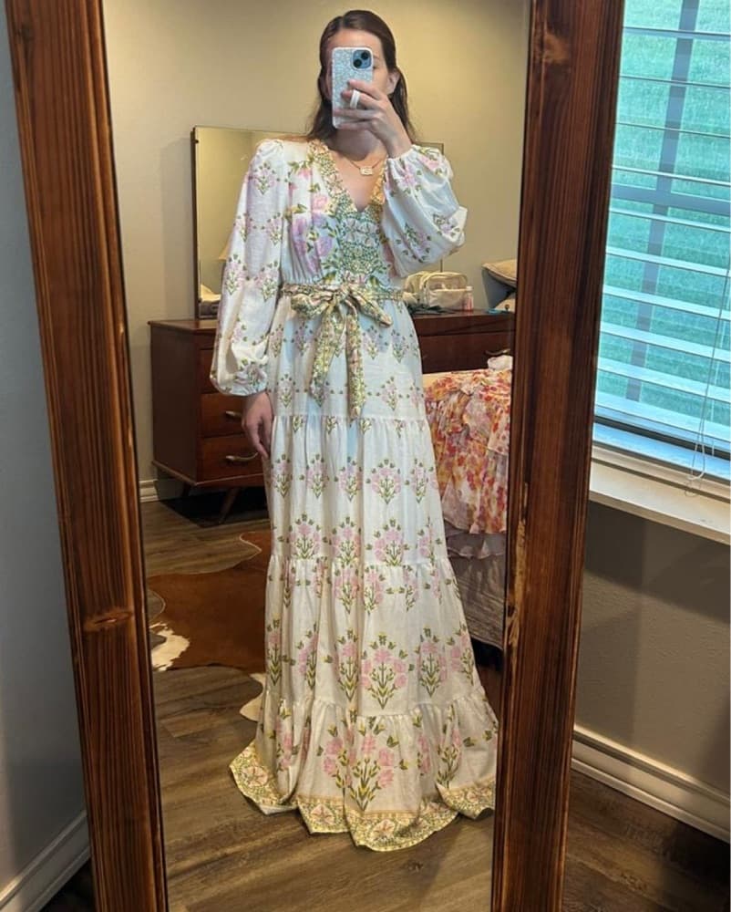 Elegant Floral Maxi Dress - Image 2