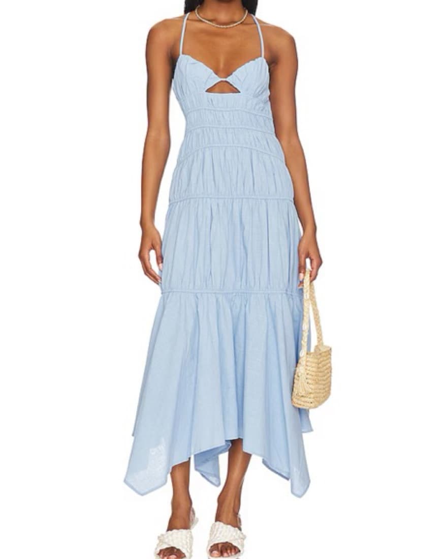 SNDYs Talia Dress Blue Medium - Image 1