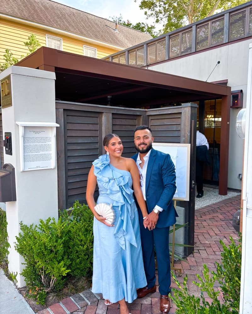 Aje Blue Gown - Image 1