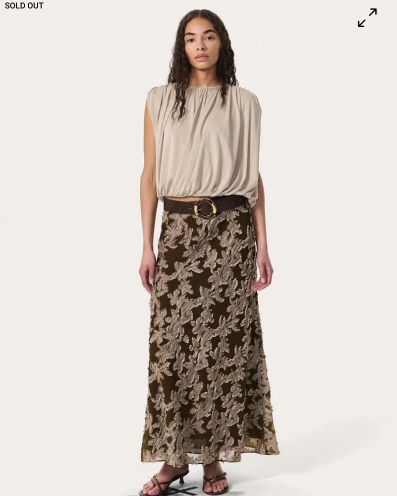Rag and Bone Wren Fil Coupé Skirt - Image 2