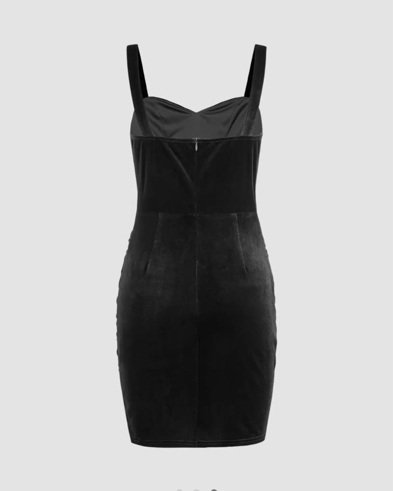 Velvet Corset Cami Mini Dress - Image 2