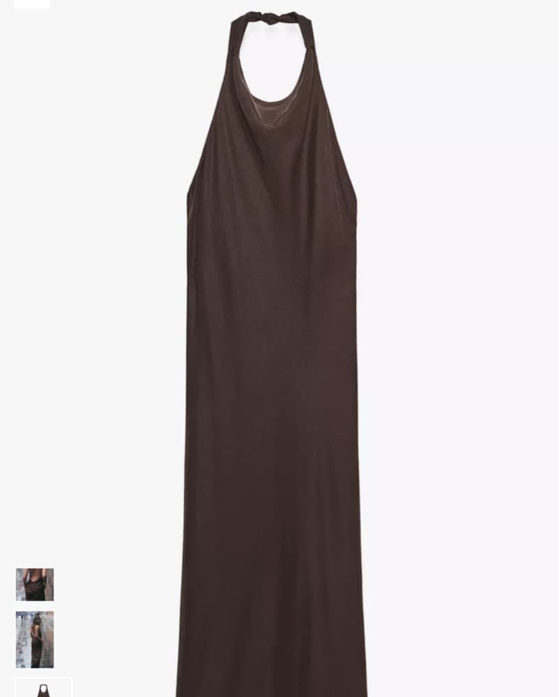 Zara Low Back Halter Dress  - Image 6