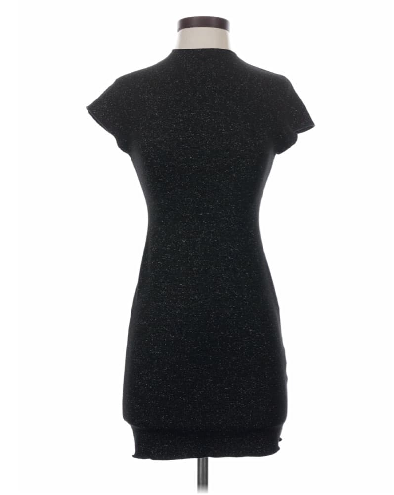 Zara black sparkle mini dress  - Image 3