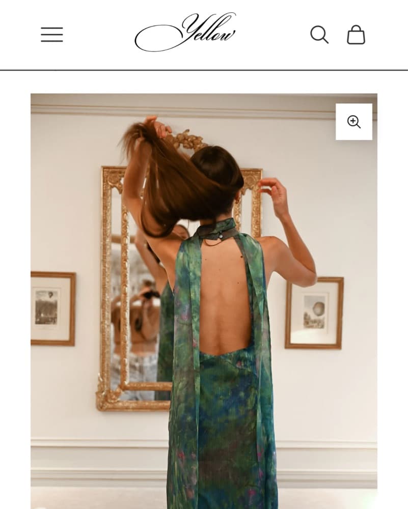 Yellow The Label Iris Monet Dress  - Image 6