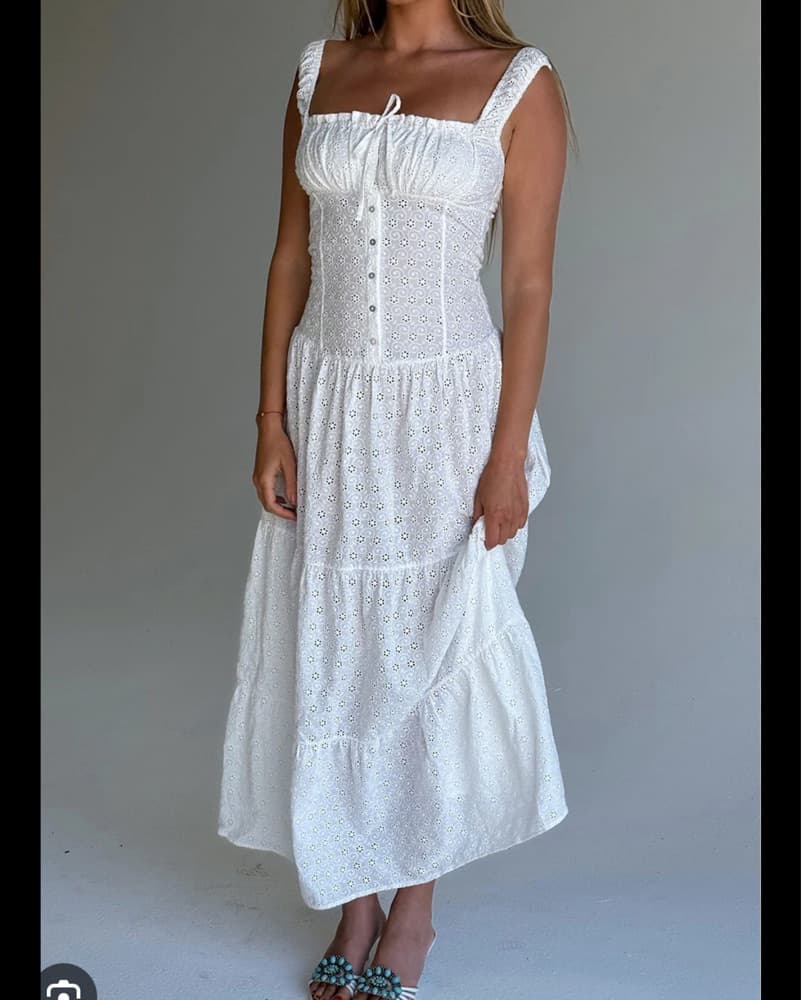 Frankies Bikini Christabelle Eyelet Maxi - Image 2