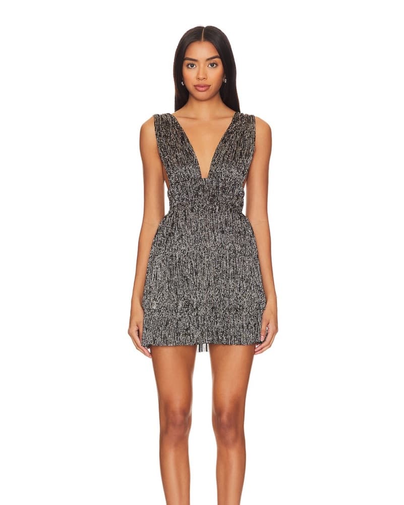Black And Gold Glam Dress - Image 1