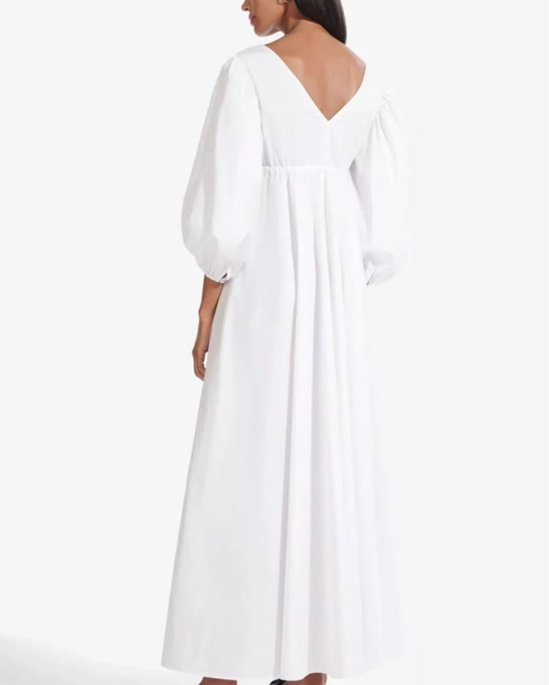 Staud Amaretti White Maxi Dress  - Image 4