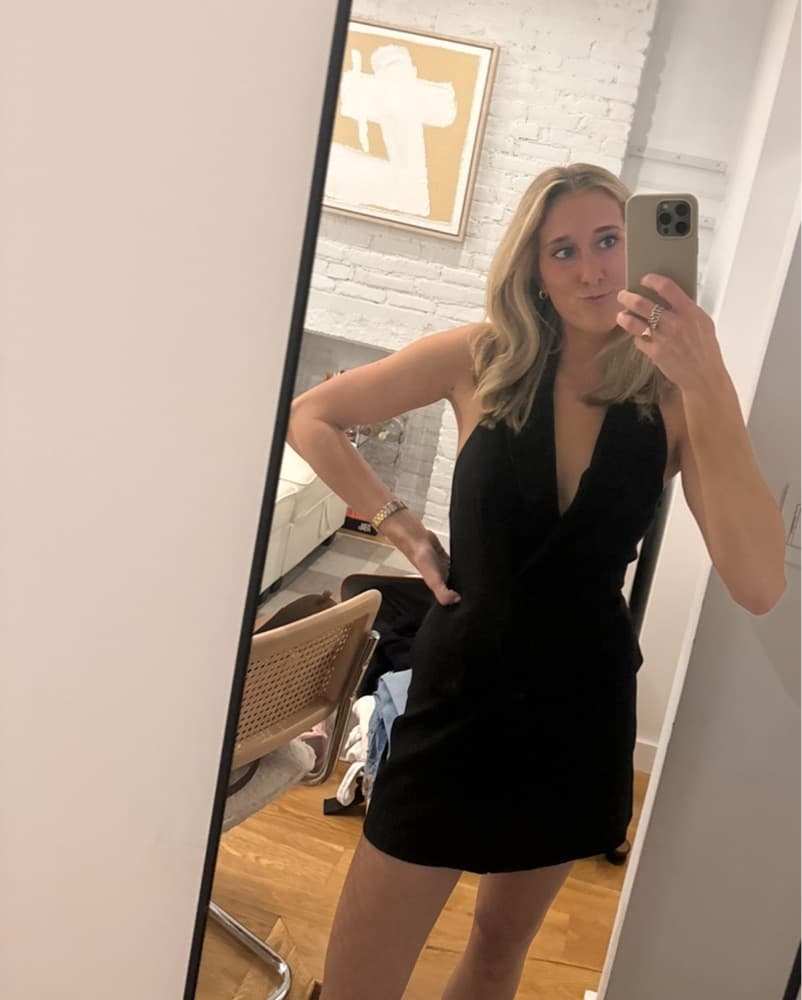 Bardot Black Vest Mini Dress - Image 3
