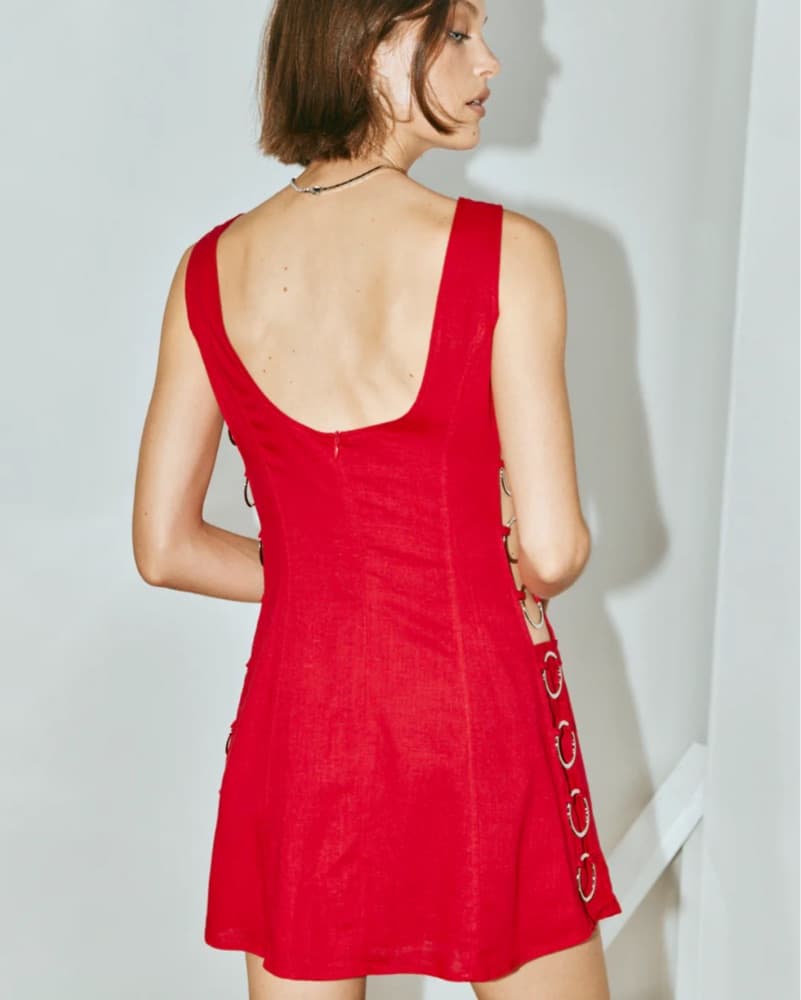VRG GRL Discoteca Red Mini Dress  - Image 4