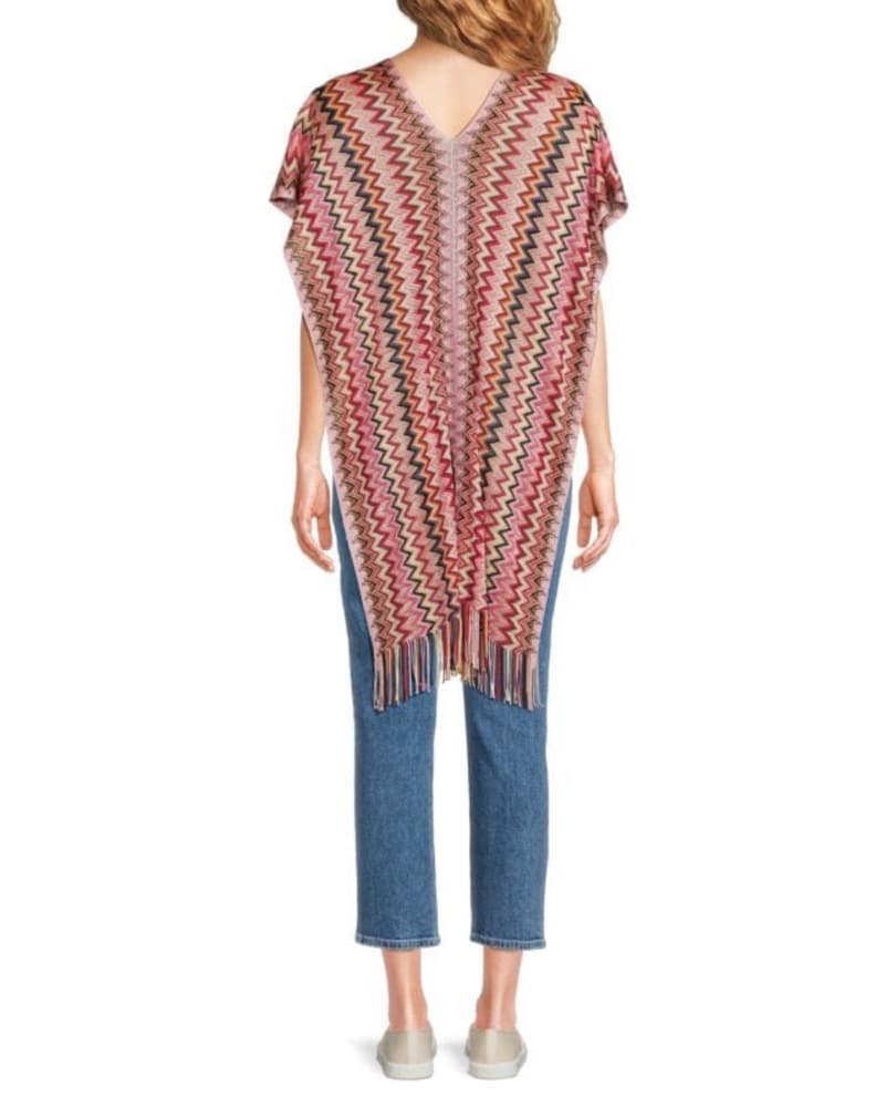 Missoni Pink Fringe Poncho or Coverup - Image 5