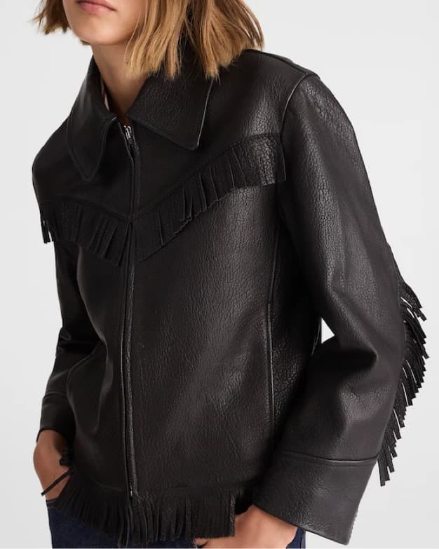 Alexa X Madewell Ronnie Leather Jacket   - Image 2