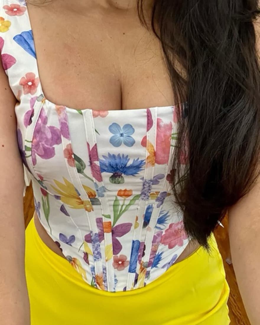 Floral Print Corset Top - Image 5