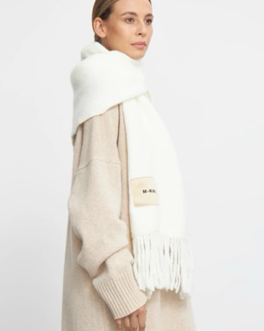 M-KAE Carmel Off White Scarf - Image 2