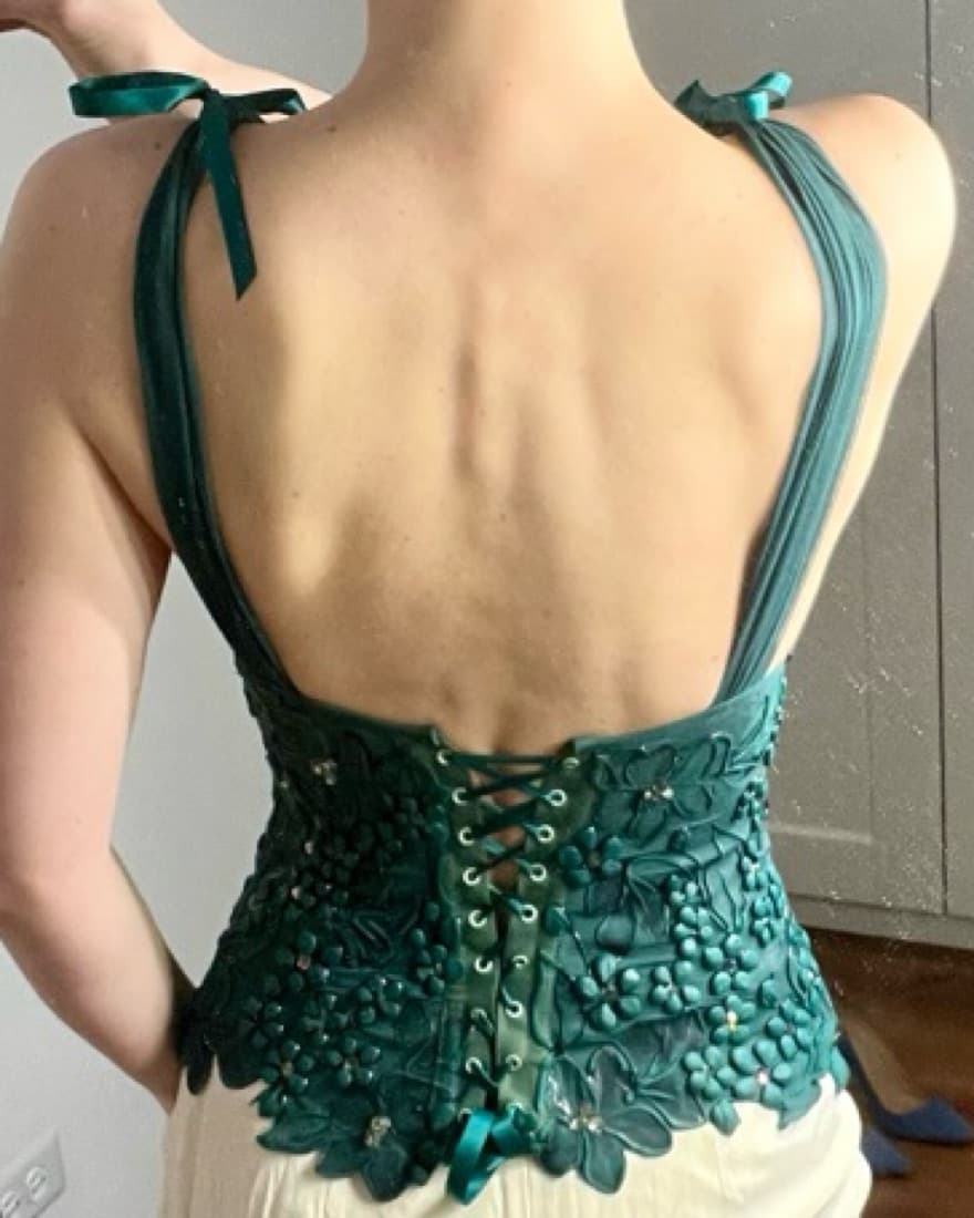 Ema Savahl Green Corset Top   - Image 5