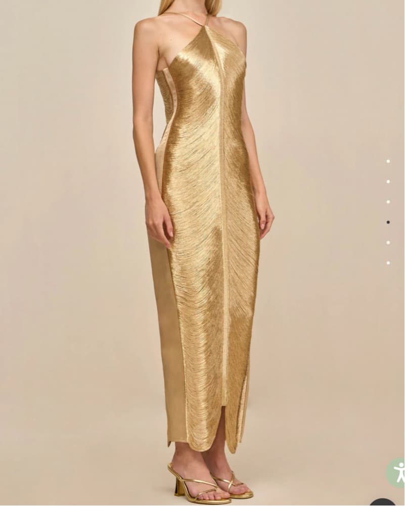 Cult Gaia Renata Gown In Gold - Image 2