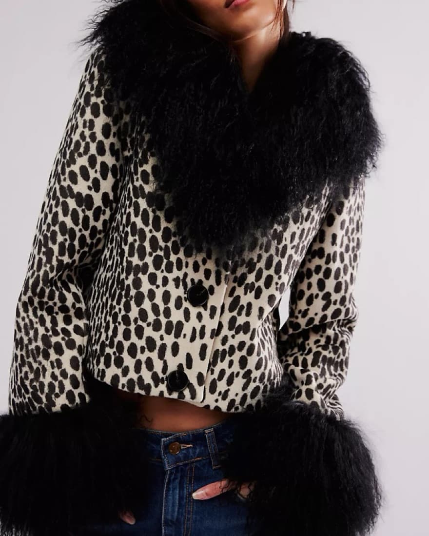 Charlotte Simone Cropped Penny Coat  - Image 1