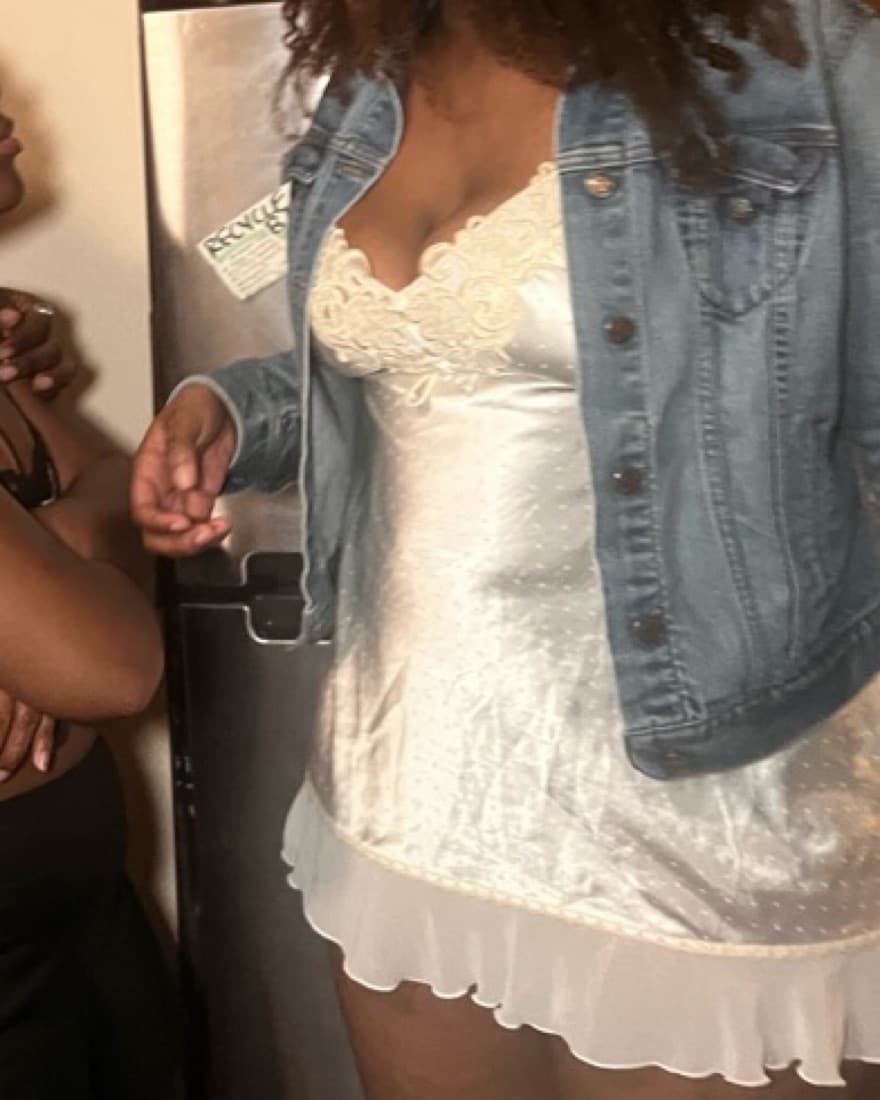 Cream/White Silk Slip Dress  - Image 3