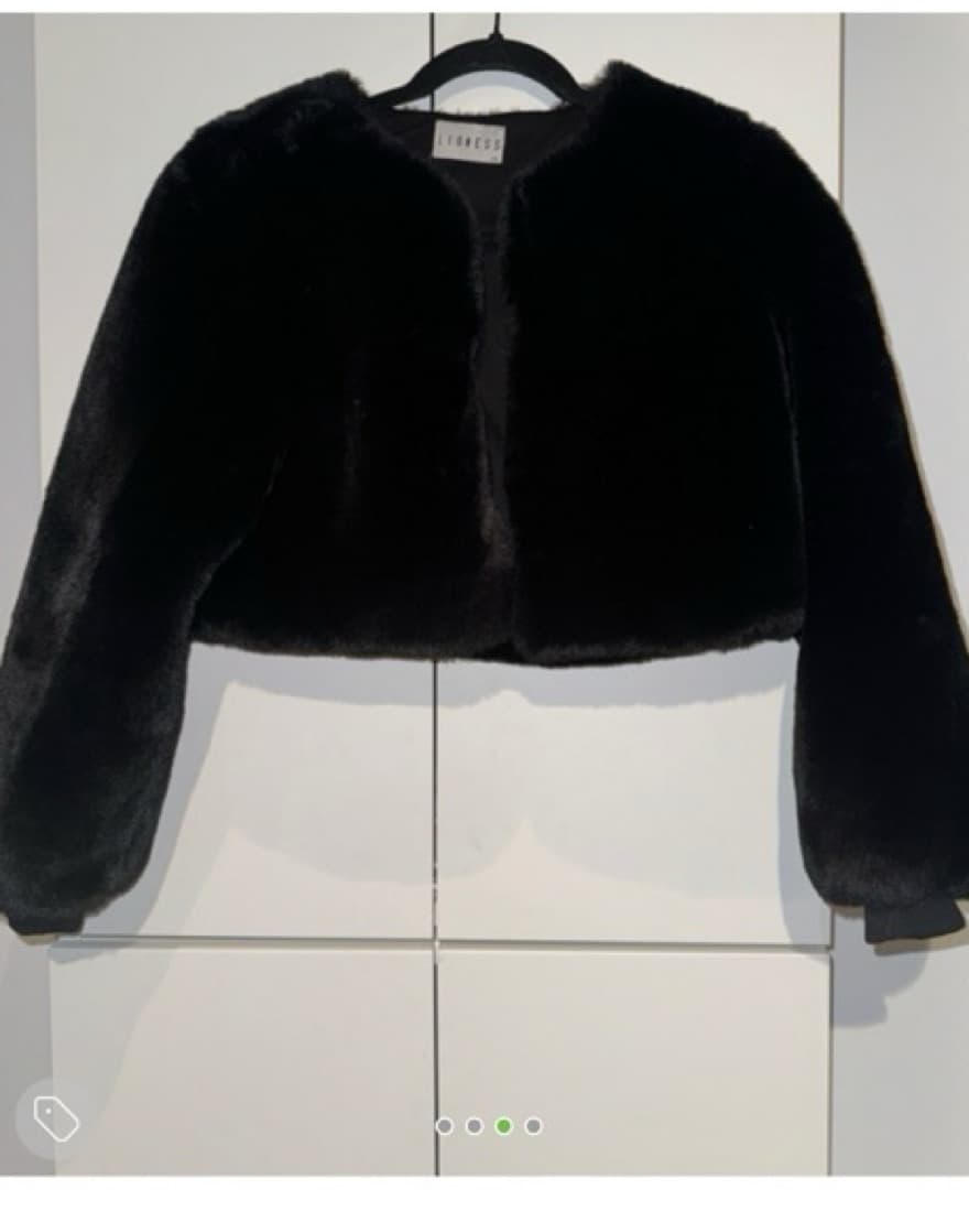 Black Fur Jacket - Image 4