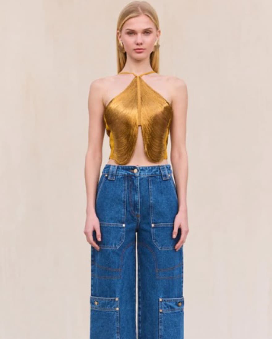 Cult Gaia Gold Top - Image 4